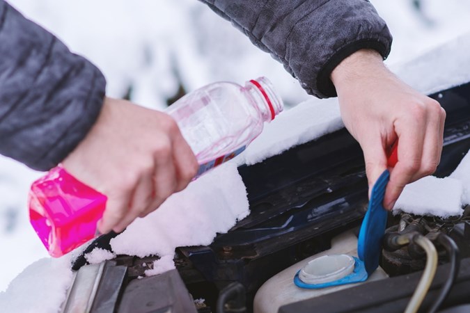Topping up coolant - Winter car check