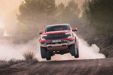 Ford Ranger Raptor jumping