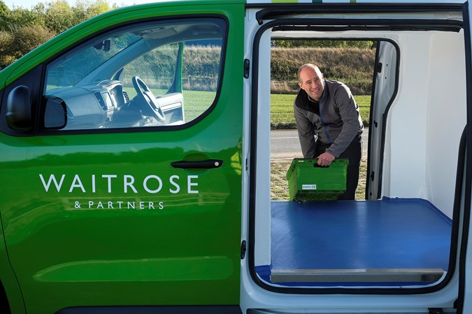 Waitrose wirelessly-charged electric delivery vans
