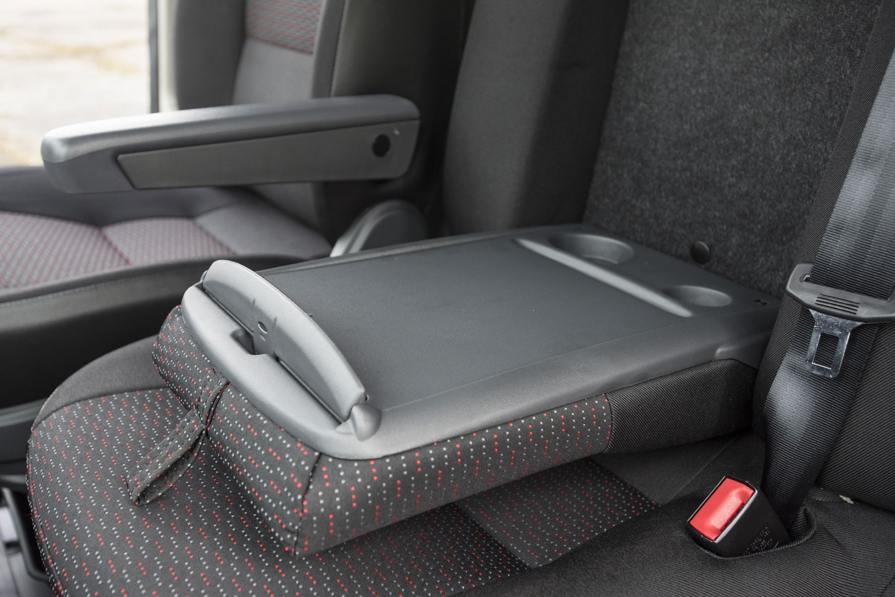 Citroen Relay review - fold-down passenger seat back desk