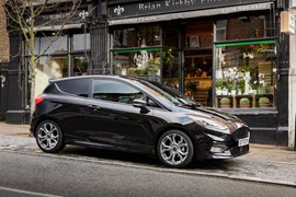 Ford Fiesta Van front parked