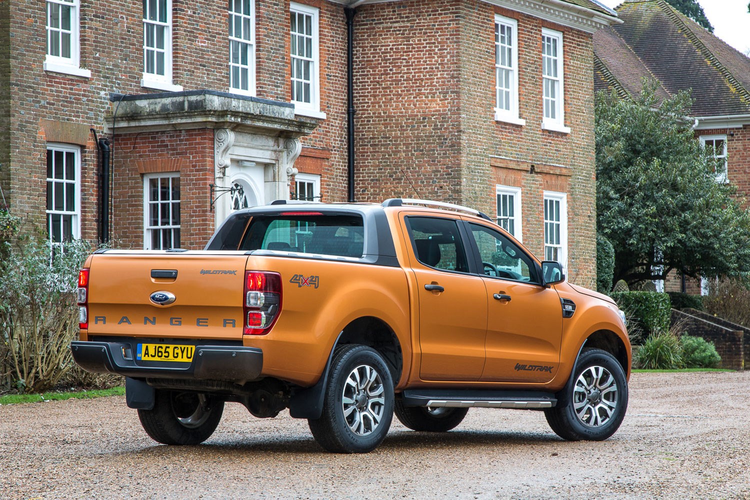 Ford Ranger review - 2016 facelift, rear view, orange, Wildtrak