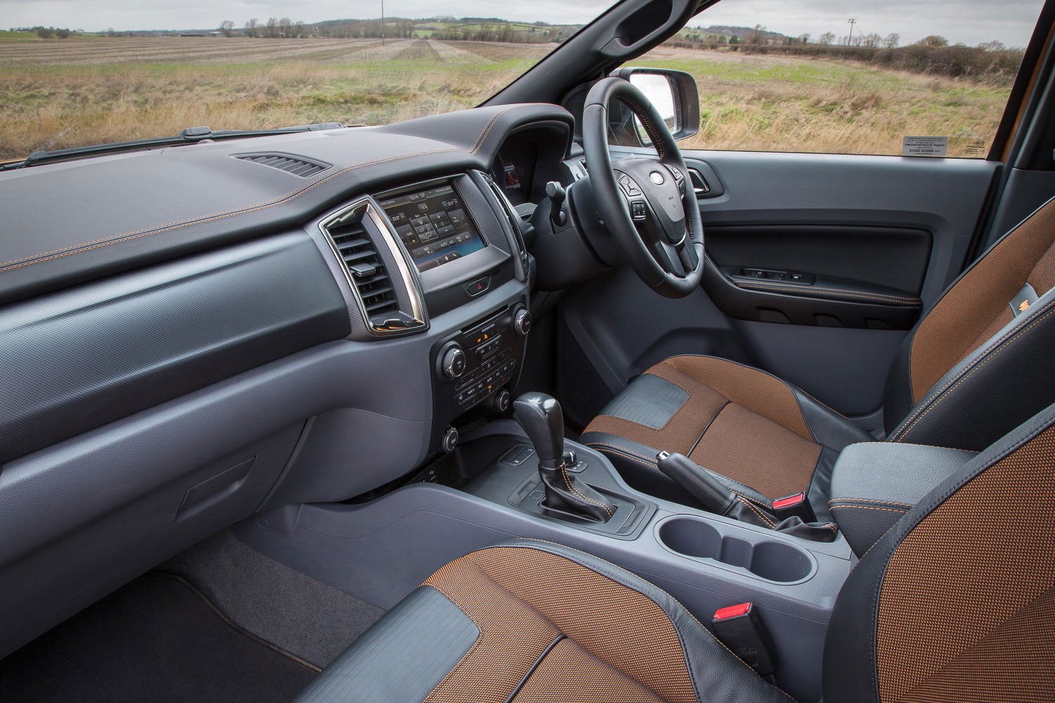 Ford Ranger review - 2016 facelift cab interior side view