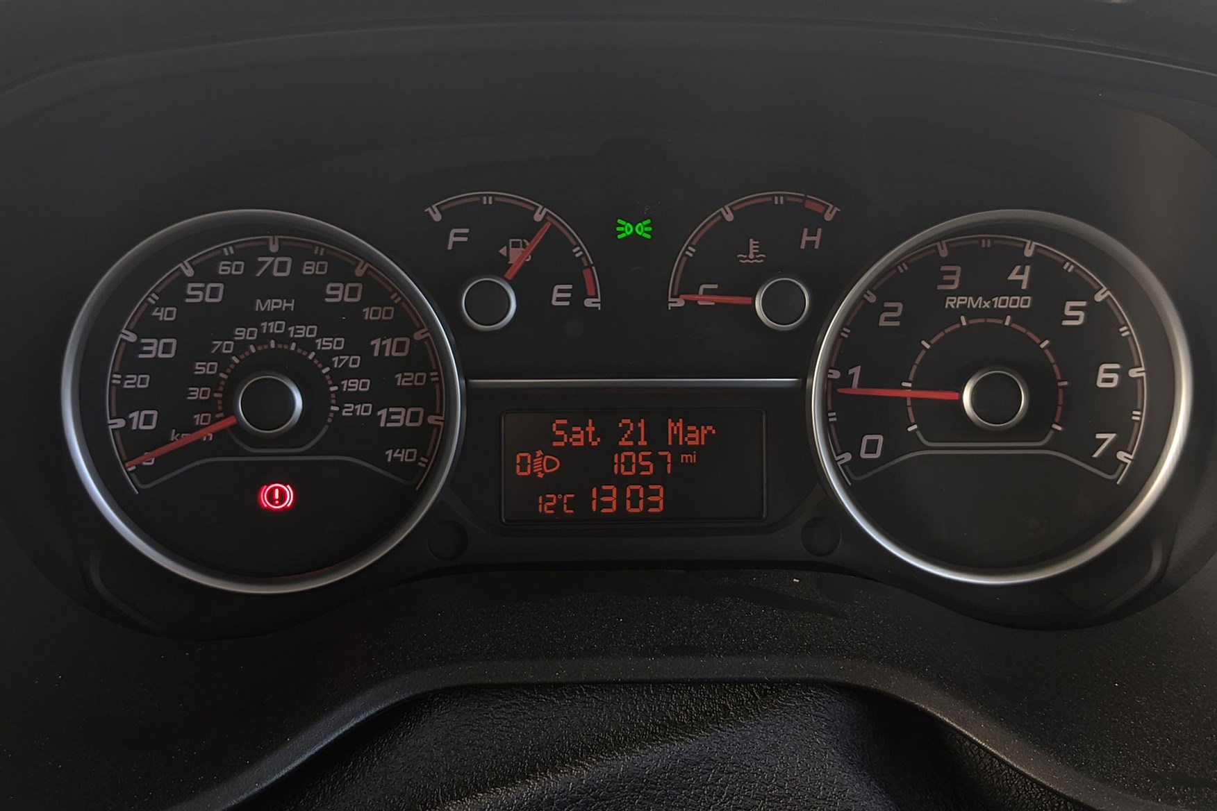 Fiat Doblo review - dials, instrument cluster
