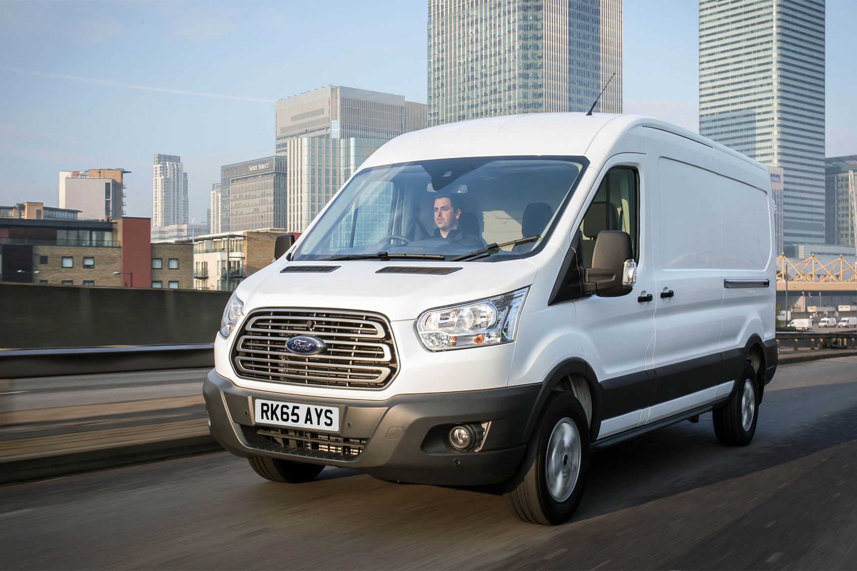 Ford Transit (2014-on) front view driving