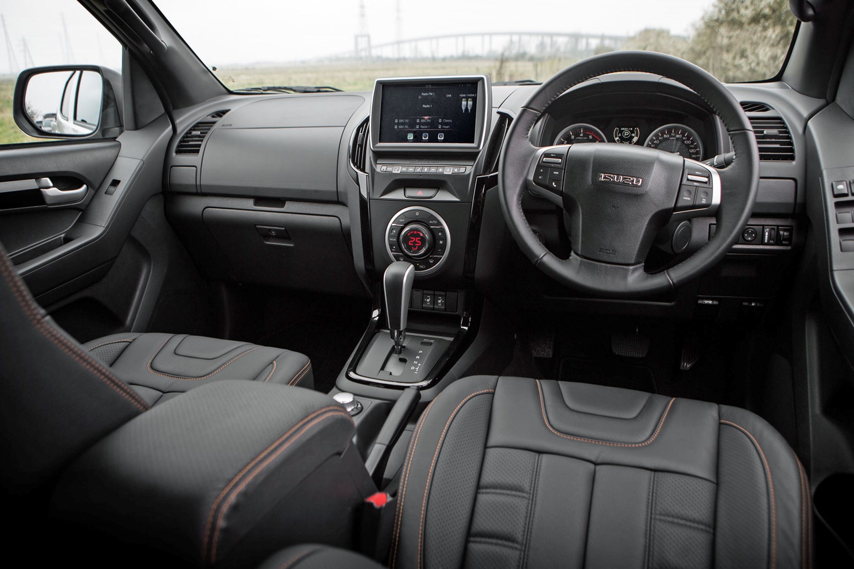 Isuzu D-Max Blade 1.9 review - cab interior including new integrated touchscreen infotainment system