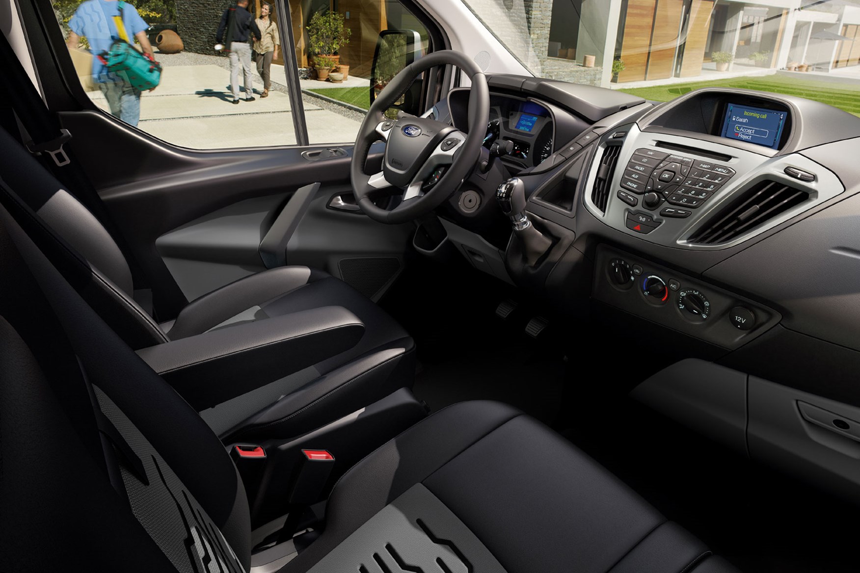 Ford Transit Custom review - 2012 pre-facelift cab interior