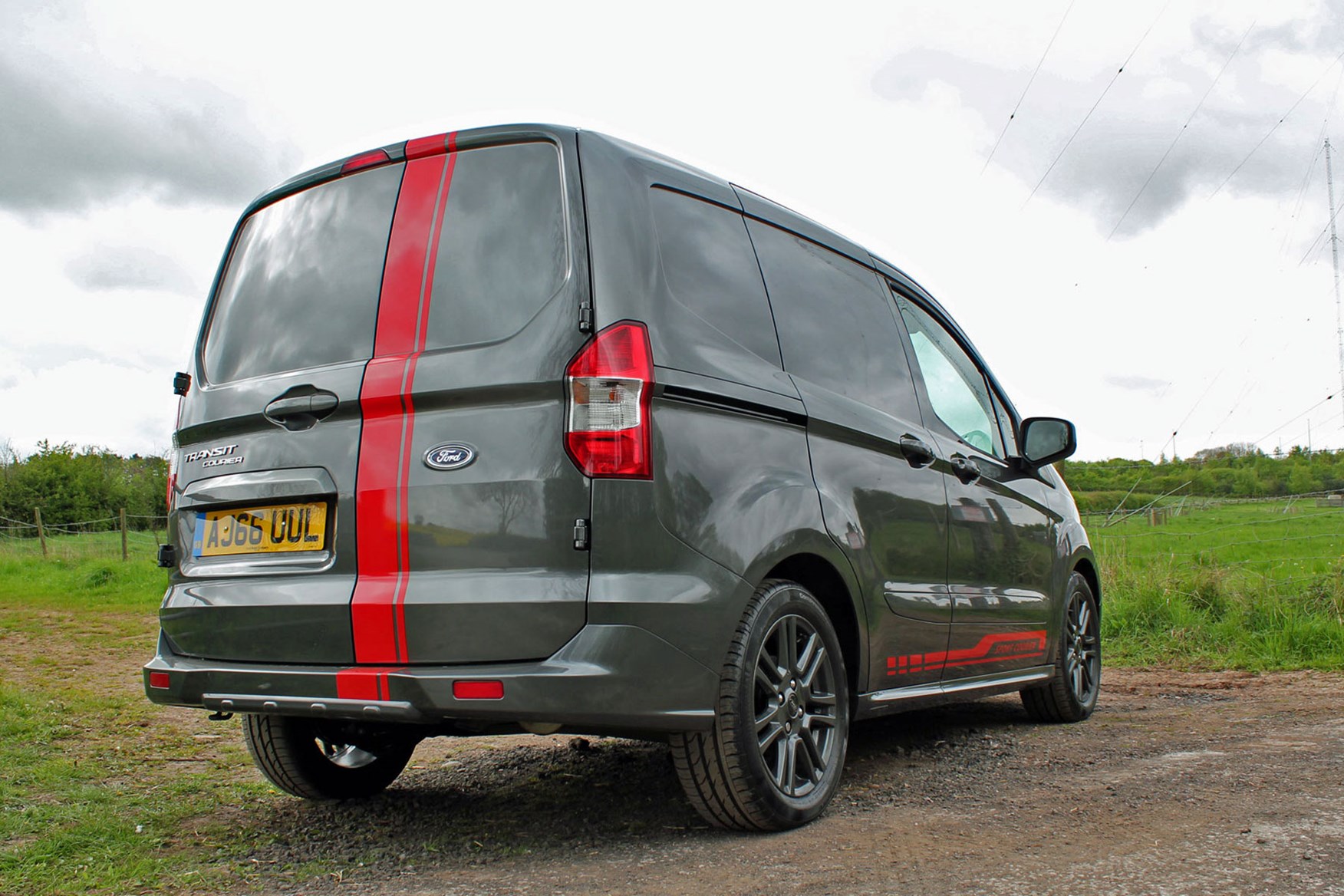 Ford Transit Courier Sport review - 1.6-litre 95hp model, rear view