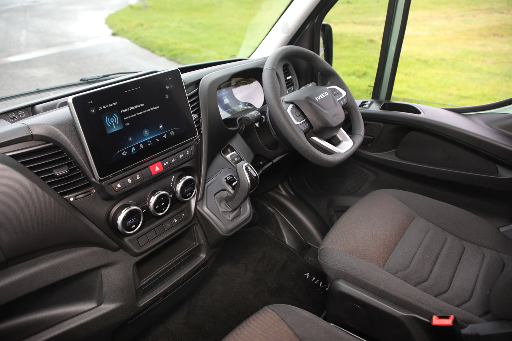 Iveco Daily review - MY24, cab interior showing infotainment screen