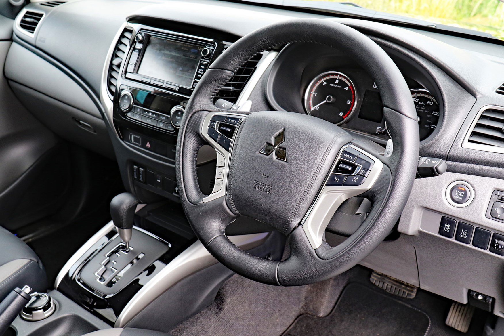 Mitsubishi L200 Barbarian SVP review - cab interior, dashboard, steering wheel