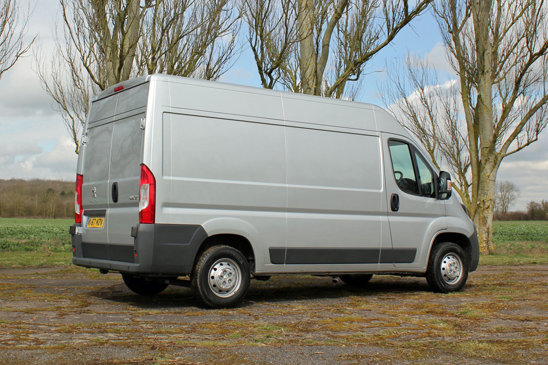 Peugeot Boxer review - rear view, silver