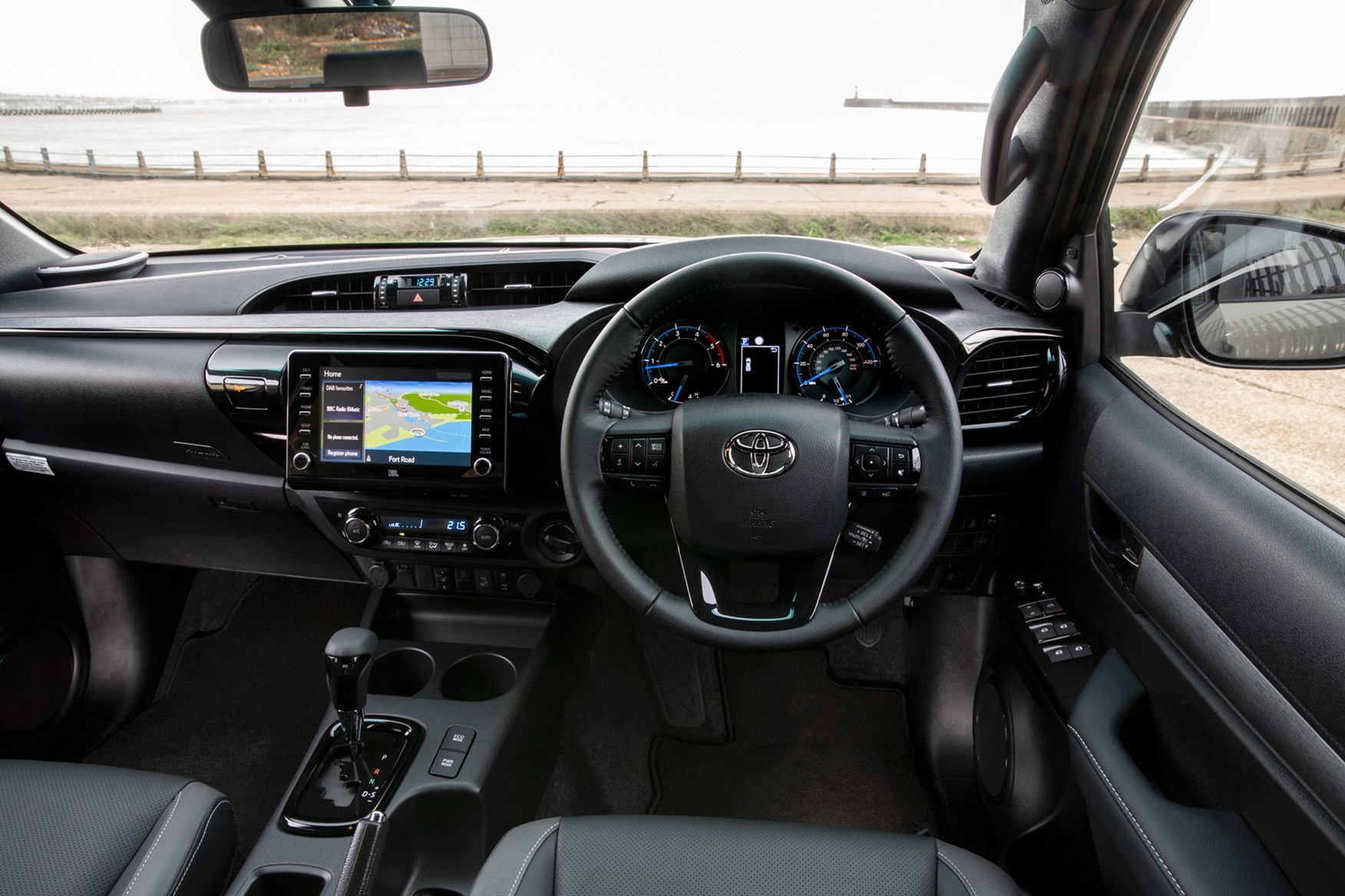 Toyota Hilux review, 2020 facelift, cab interior, driving position