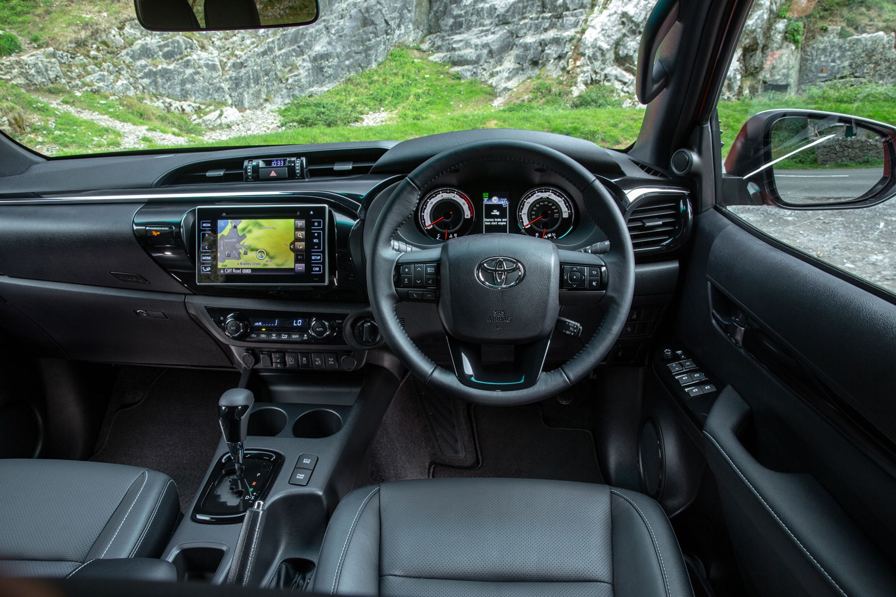 Toyota Hilux review - cab interior, steering wheel, dashboard