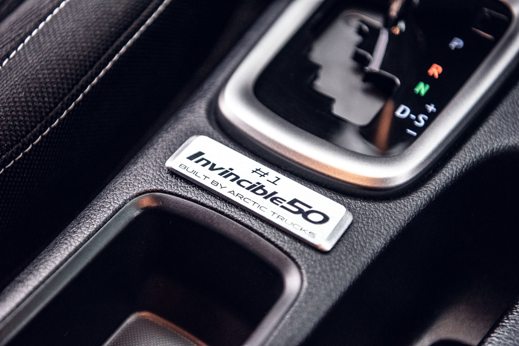 Toyota Hilux Invincible 50 review - numbered plaque on the centre console