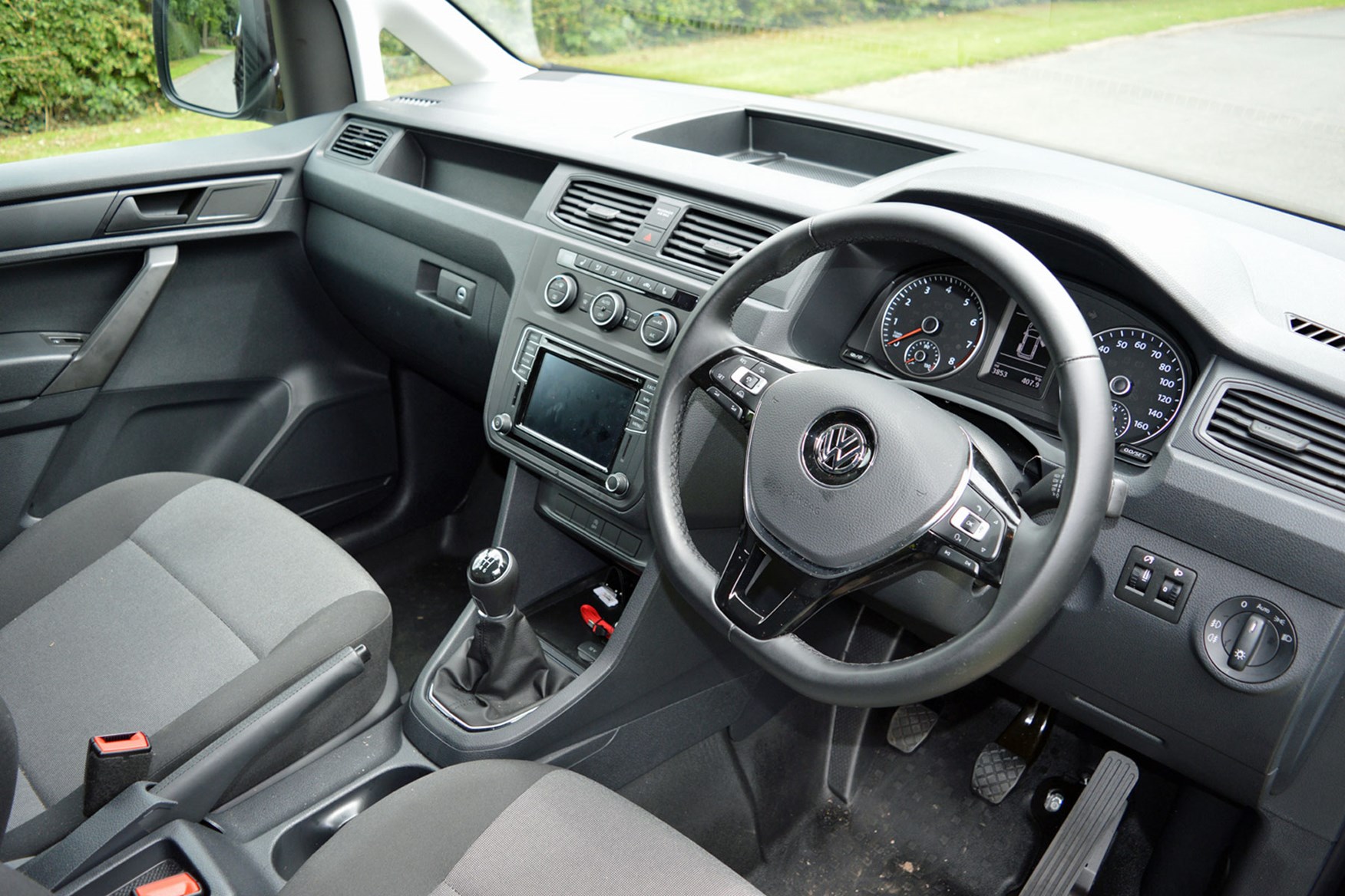 VW Caddy 1.4-litre TSI 125 review - Highline cab interior, 2016