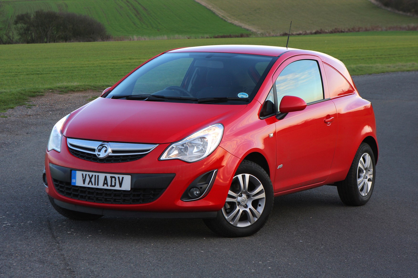 Vauxhall Corsa review on Parkers Vans - front exterior