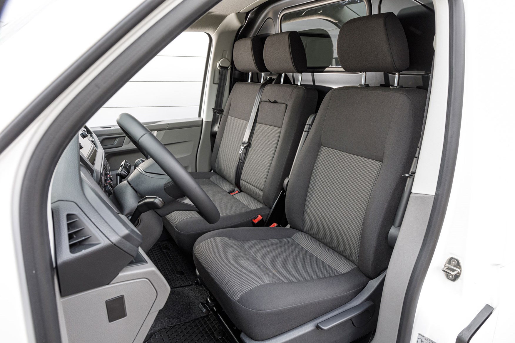 VW Transporter review - T6.1 2019 facelift, cab interior showing seats
