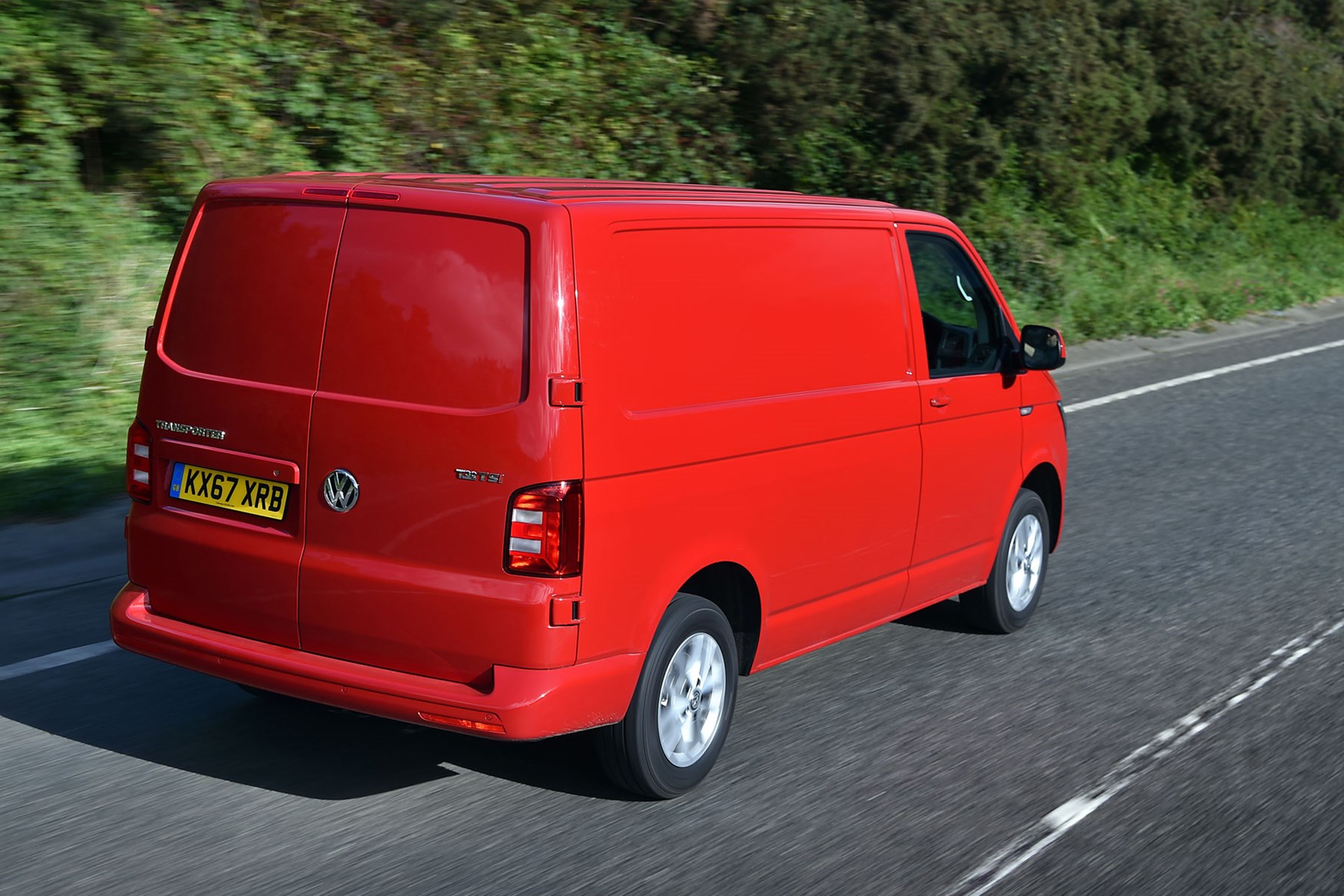 VW Transporter (2015-on) TSI driving rear view