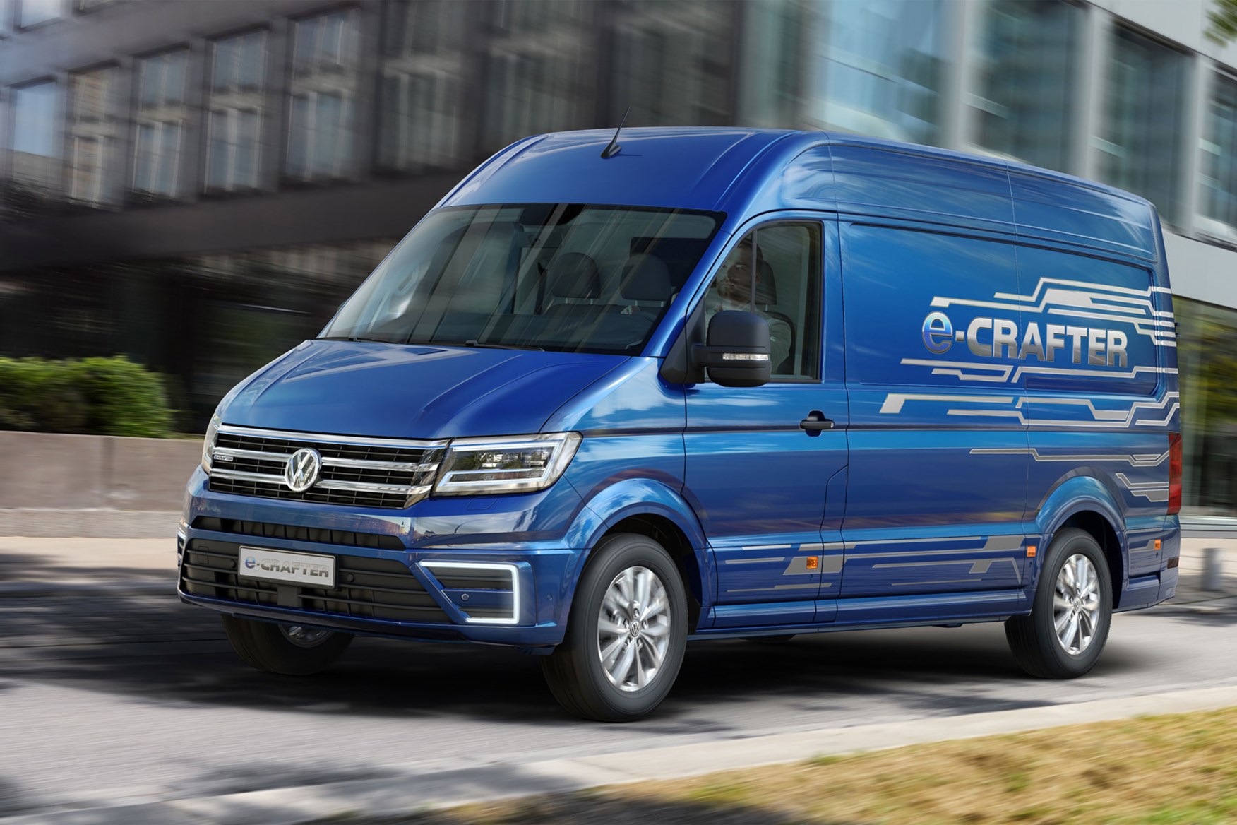 VW e-Crafter electric van - on sale in the UK in 2021
