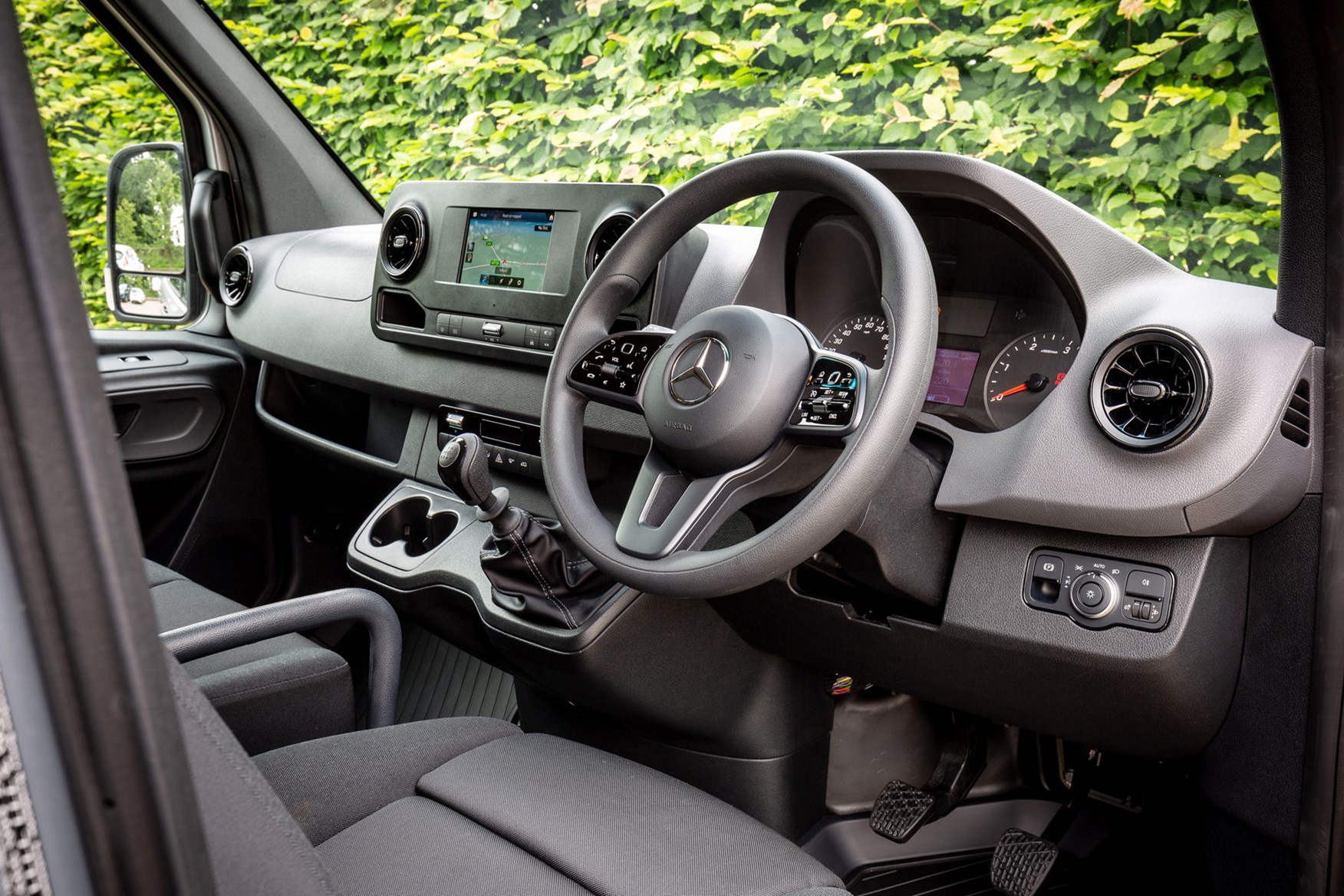 Mercedes Sprinter (2018-on), cab interior UK right-hand drive