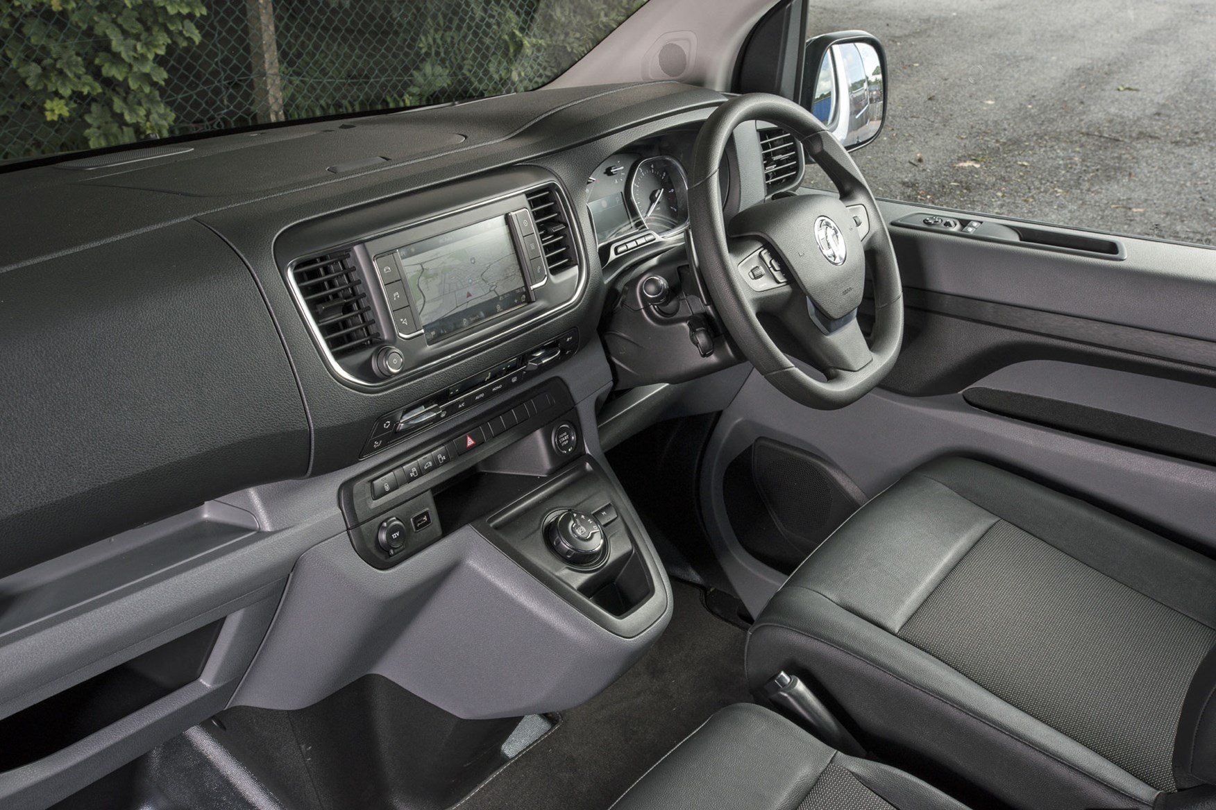 Vauxhall Vivaro review - right-hand drive cab interior with eight-speed automatic gearbox