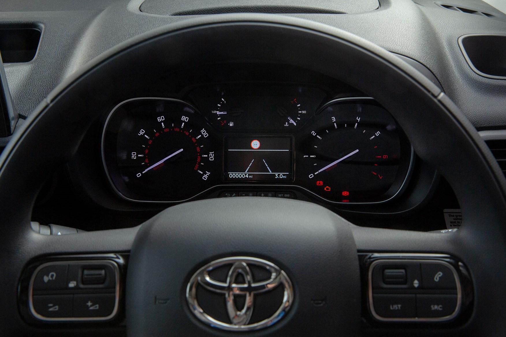 2020 Toyota Proace City review - cab interior, gauges