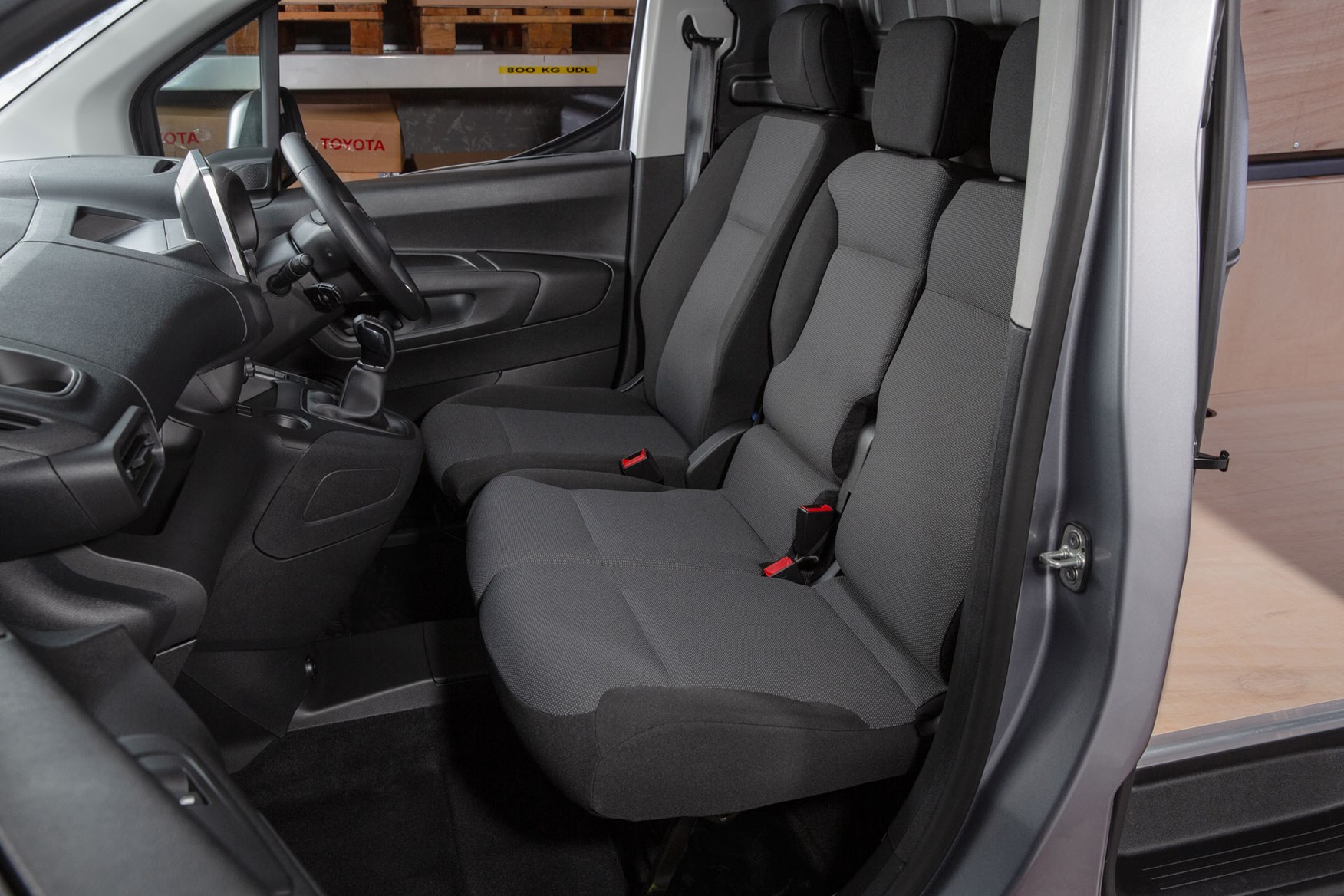 2020 Toyota Proace City review - cab interior, double passenger seat