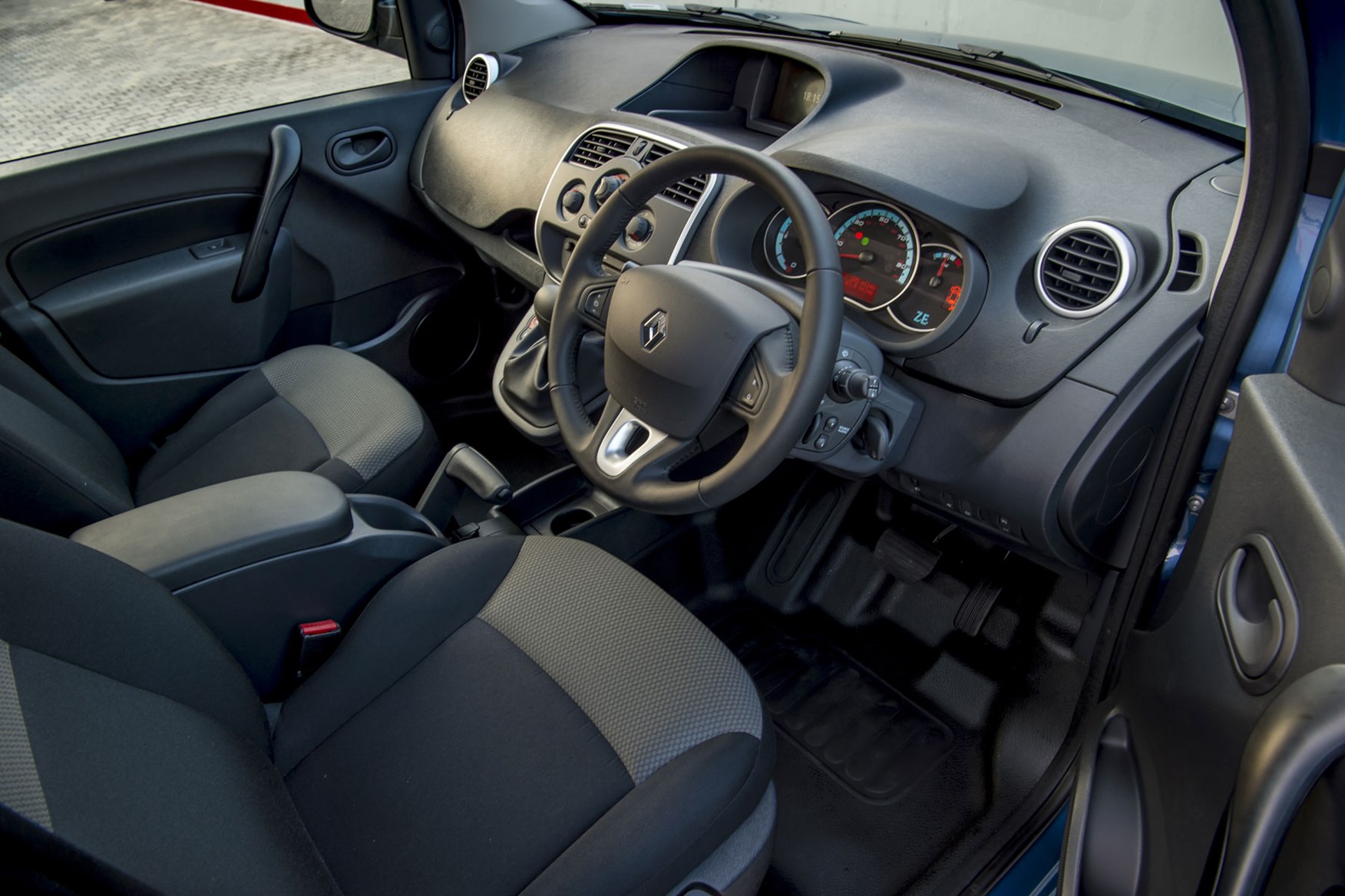Renault Kangoo ZE review 2020 - cab interior, driver's side