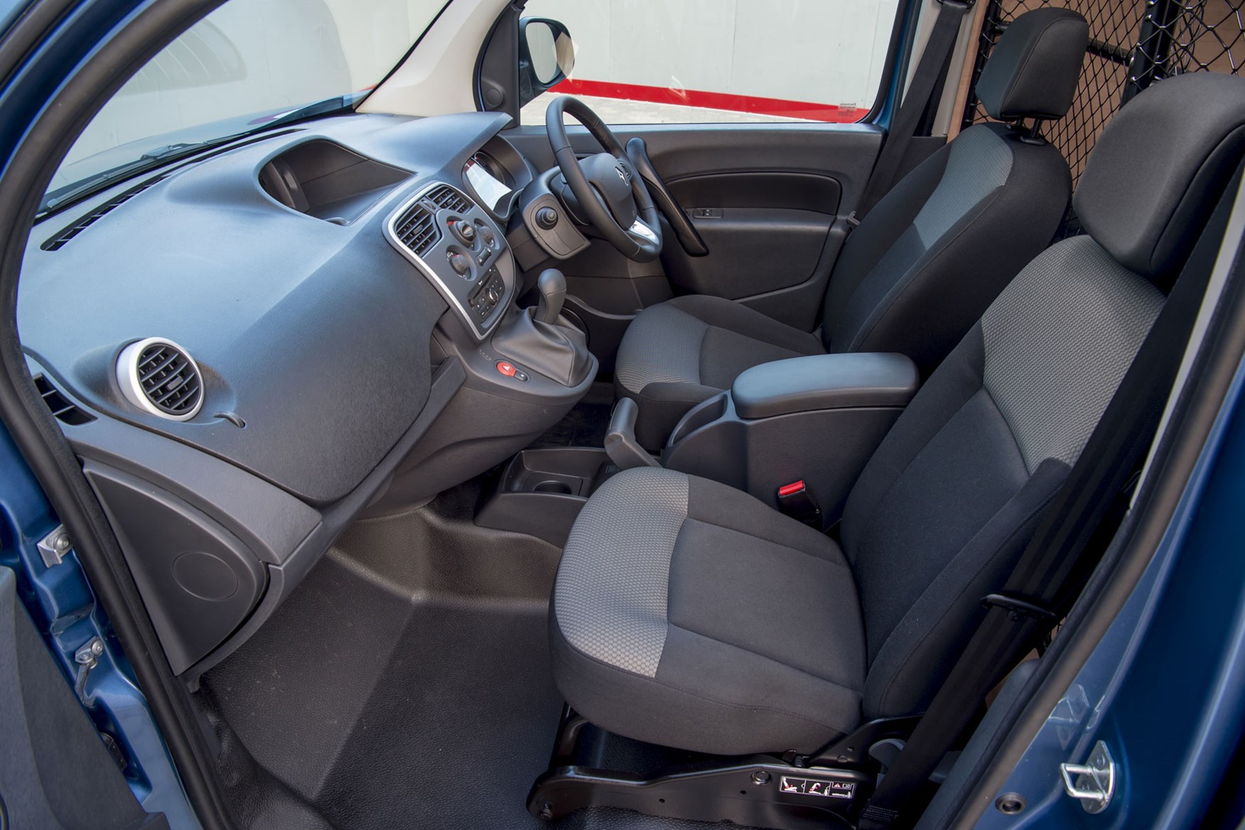 Renault Kangoo ZE review 2020 - cab interior, passenger's side