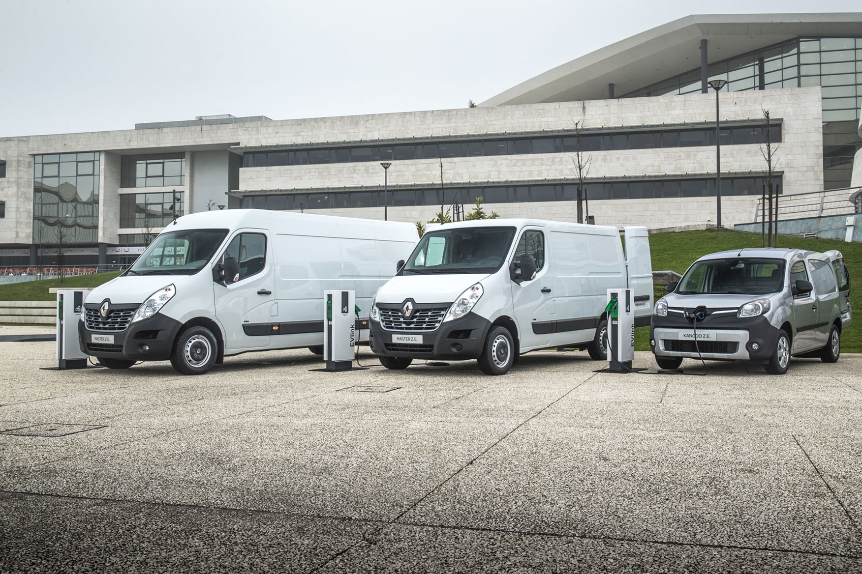 Renault Master ZE electric van review, 2020 - being charged