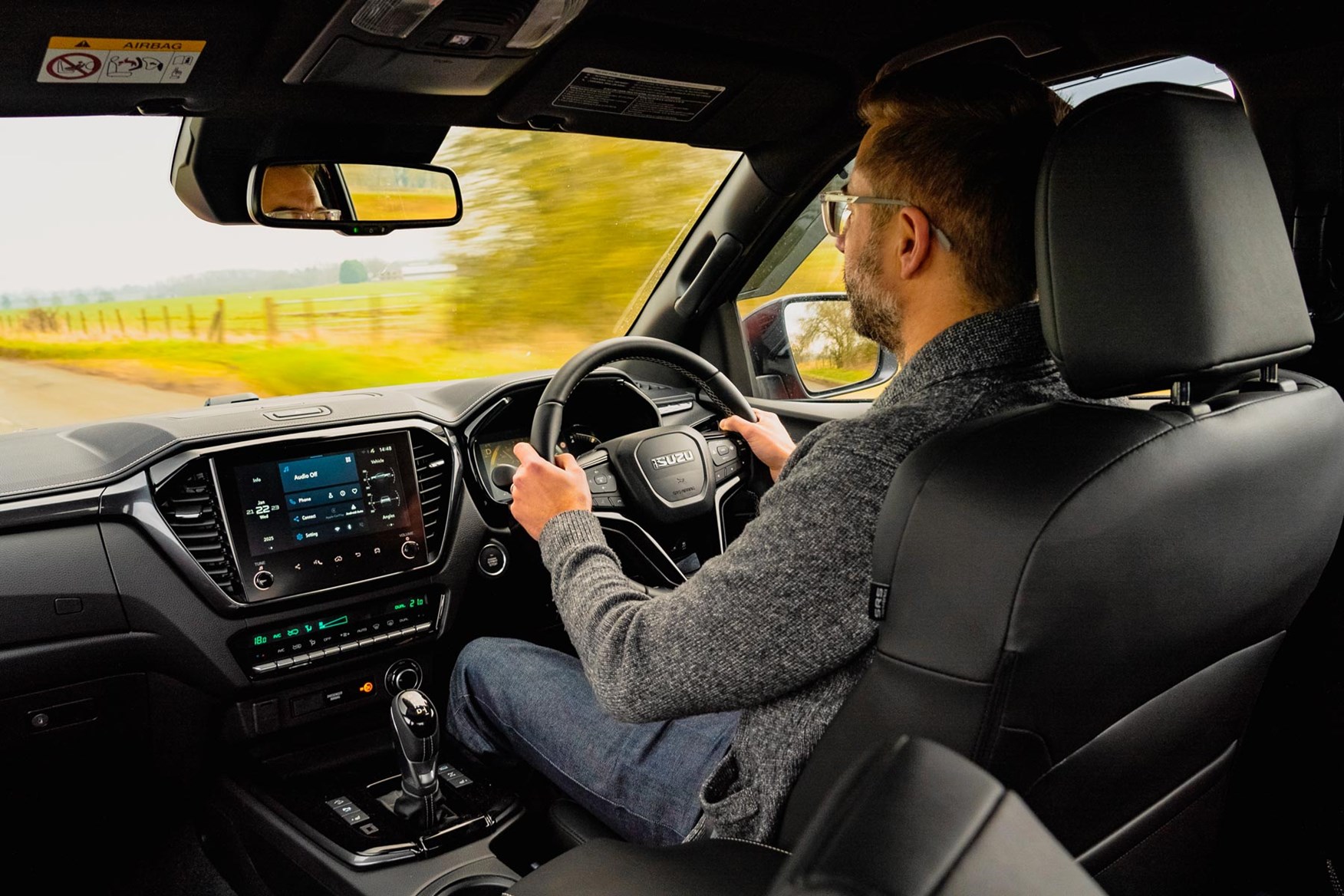 The Isuzu D-Max has an updated information display for its latest facelift.