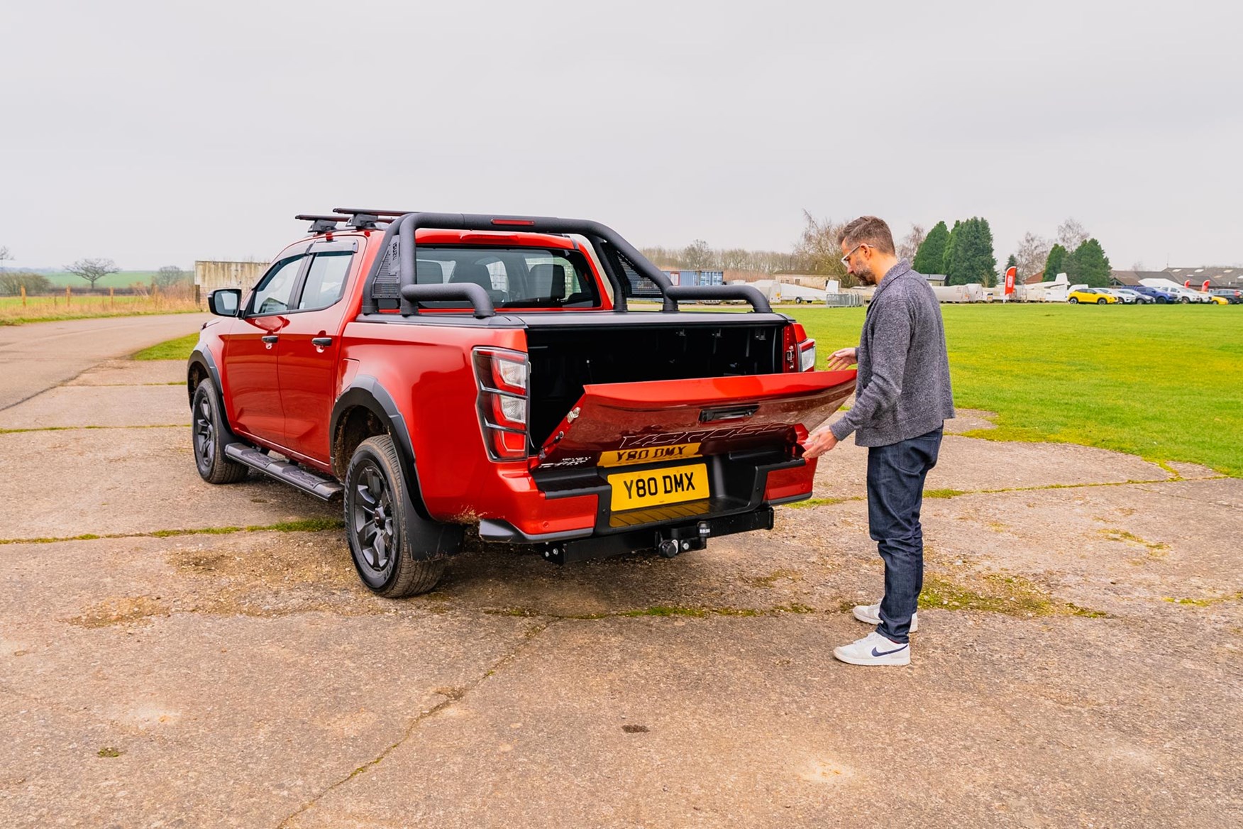 The soft-open tailgate on the Isuzu D-Max is really handy.