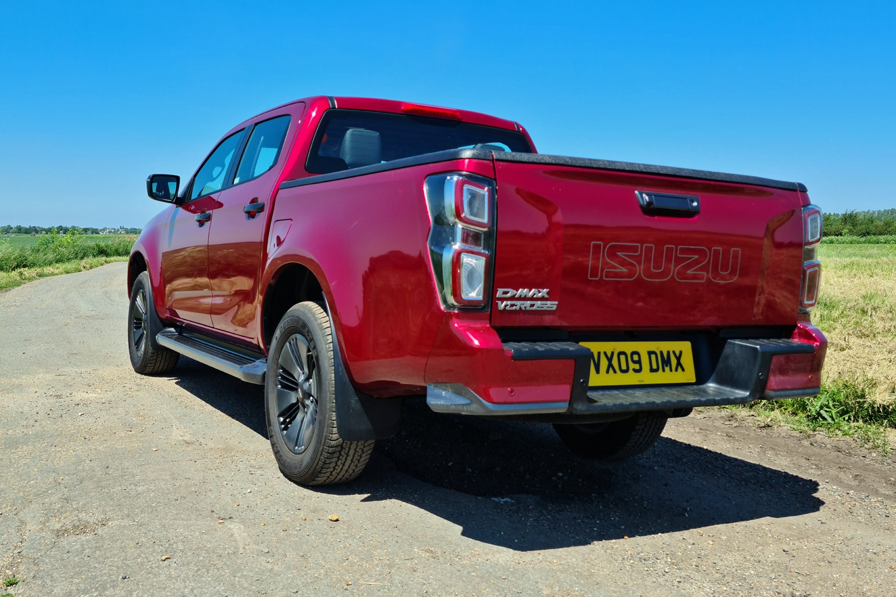 Isuzu D-Max review, 2022, rear view, red