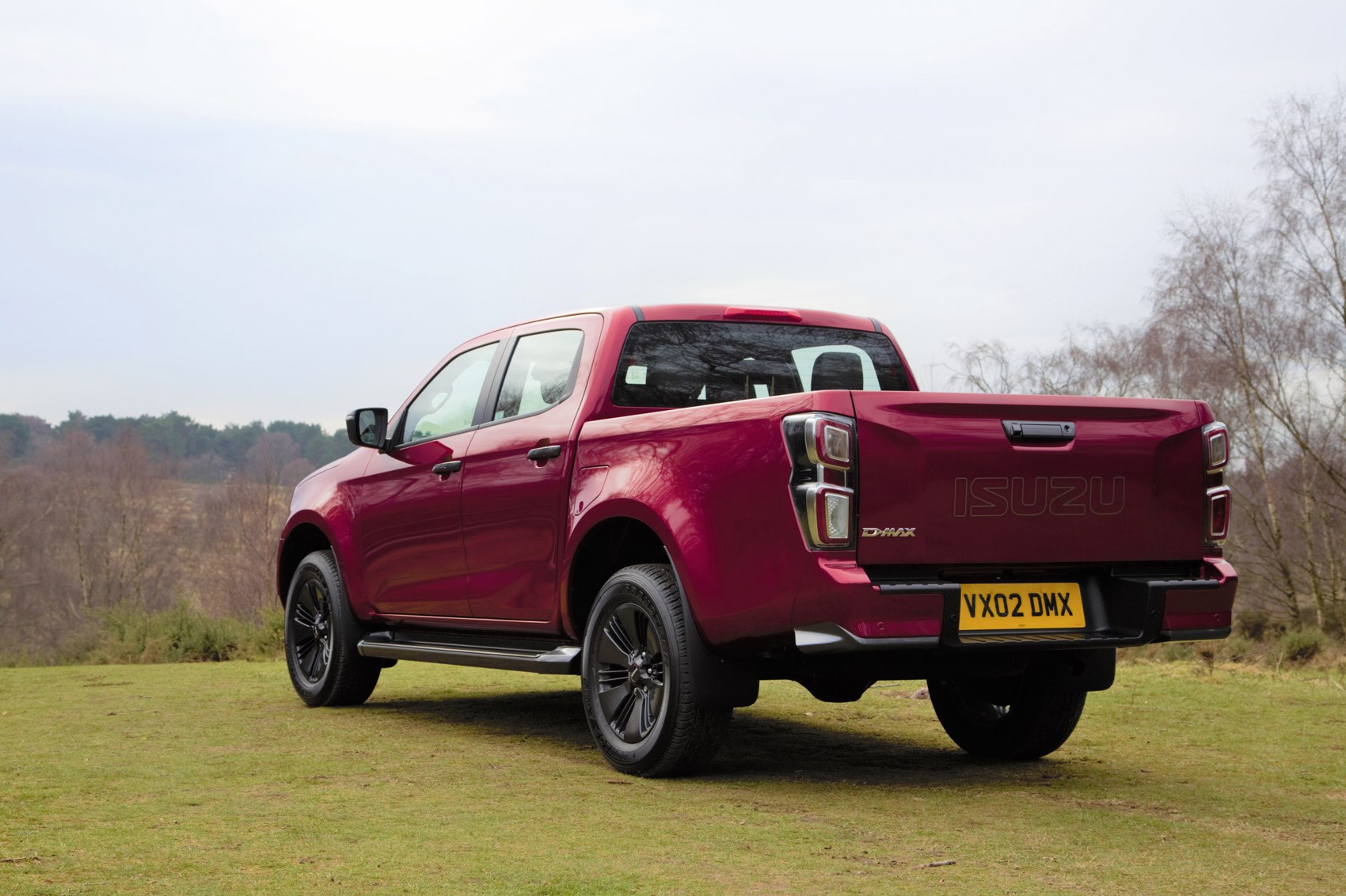 Isuzu D-Max review, 2021, V-Cross, rear view, red