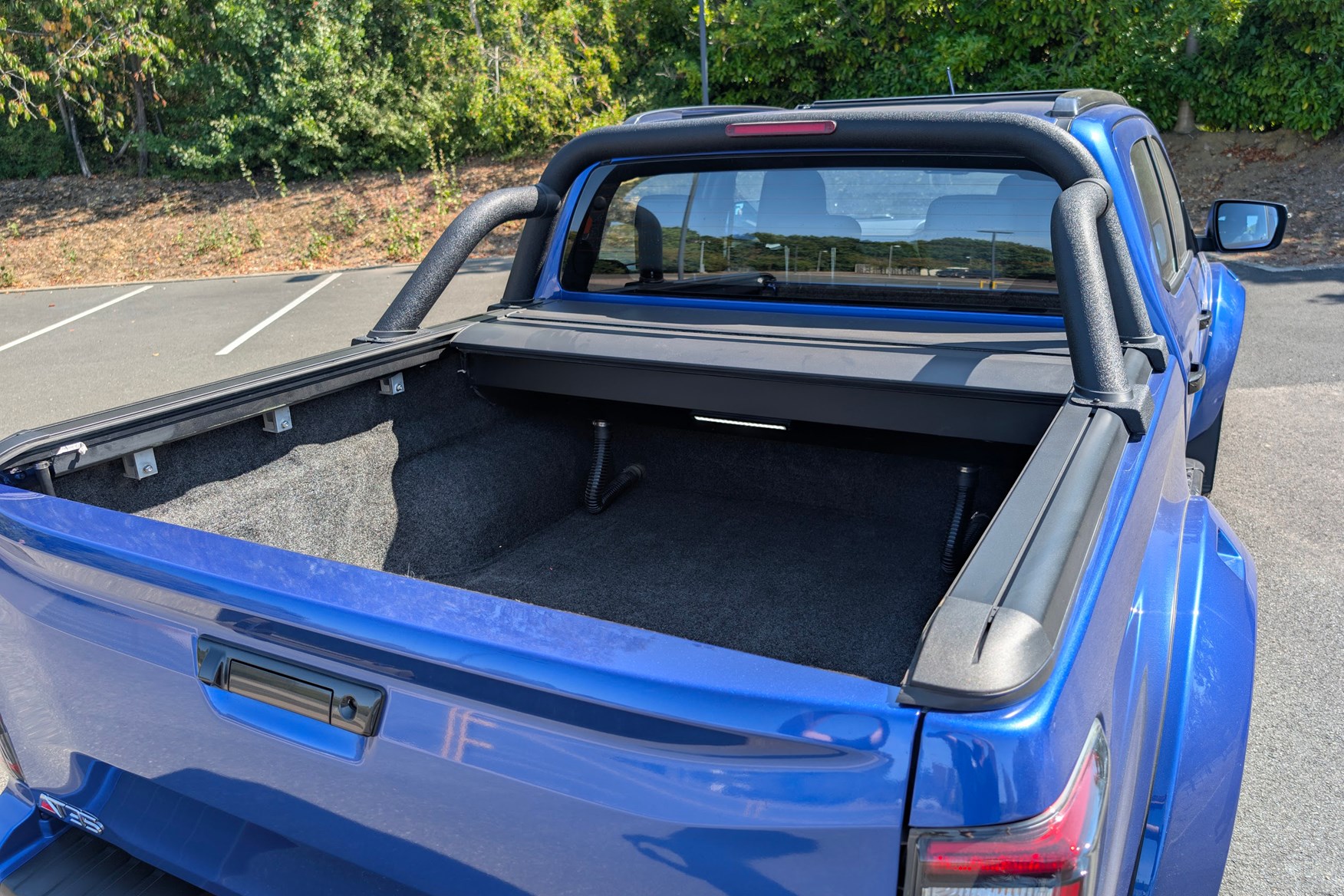 Electric load bed cover is an excellent innovation on the 2025 Isuzu D-Max Arctic Trucks AT35