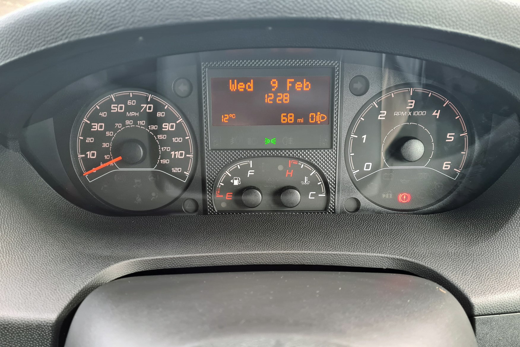 Peugeot e-Boxer electric van review - instrument clusters with needles missing