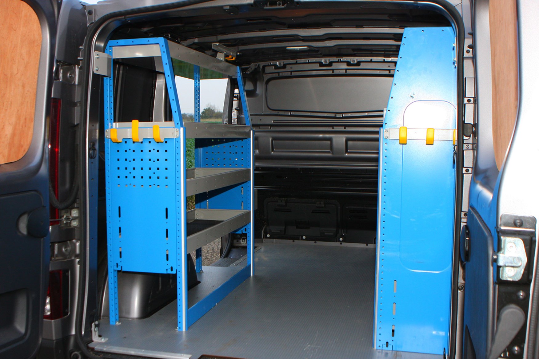 Renault Trafic load area with Renault Tech racking