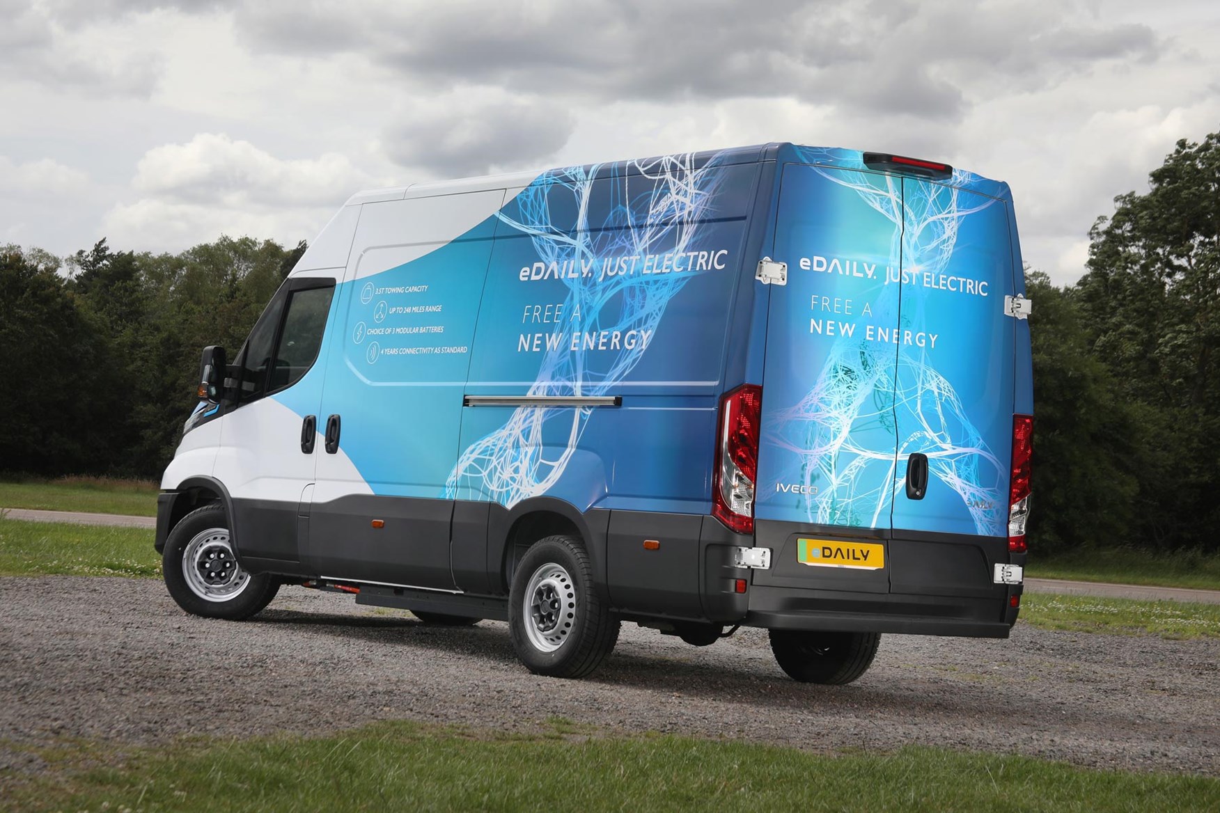 Iveco eDaily offers separate vehicle and battery warranties.