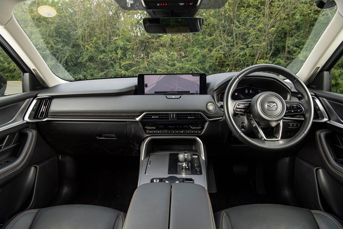 The cabin of the Mazda CX-60 diesel is a very appealing place to be
