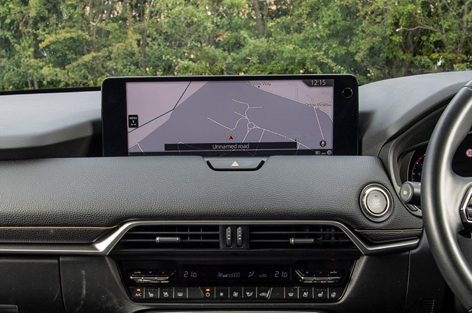 The screen in the Mazda CX-60 is big, clear and easy to navigate