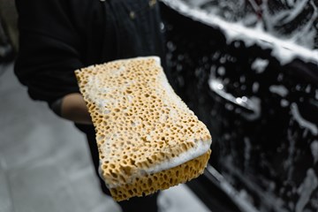 Wet car cleaning sponge