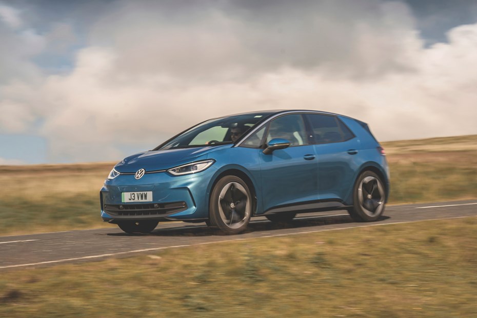 Volkswagen ID.3 blue static front dynamic
