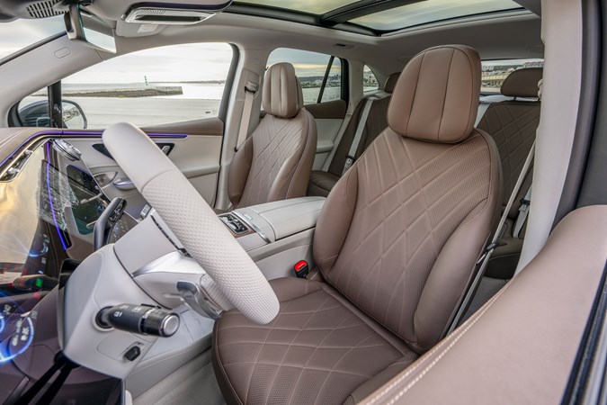 Mercedes-Benz EQE SUV front seats