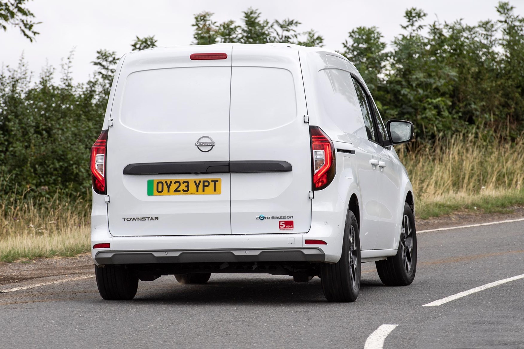 The Nissan Townstar is happier around town but comfortable at speed too.