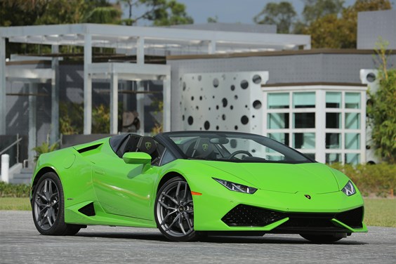 Lamborghini Huracan Spyder (15 on) specifications data