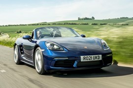 Porsche 718 Boxster driving