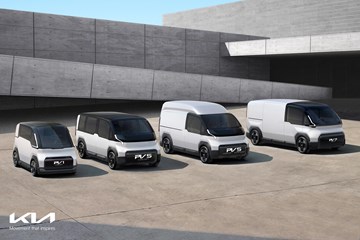 The Kia electric vans will launch in 2025 in multiple forms.
