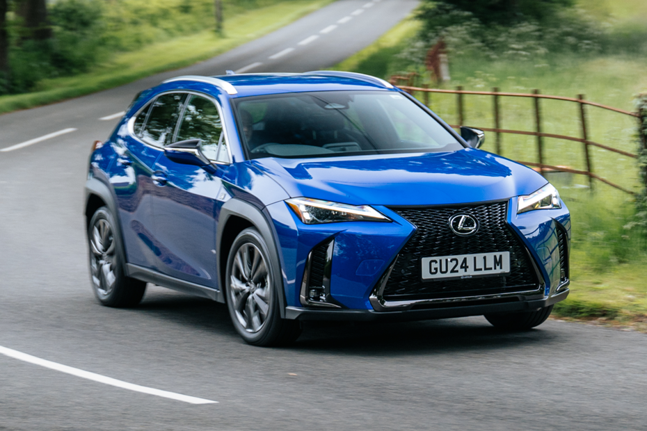 Lexus UX300h (2024) front driving