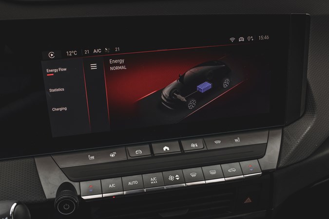 Vauxhall Astra Electric infotainment