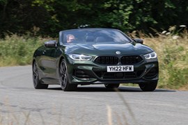 BMW 8 Series Convertible driving